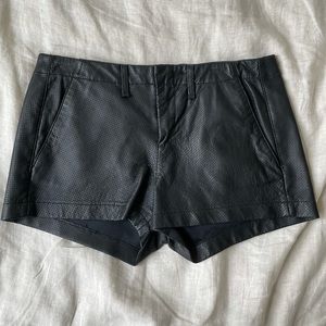 Rag & Bone Portabello Perforated Leather Shorts